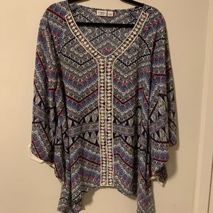 Cato Woman XL shirt with big whimsical sleeves